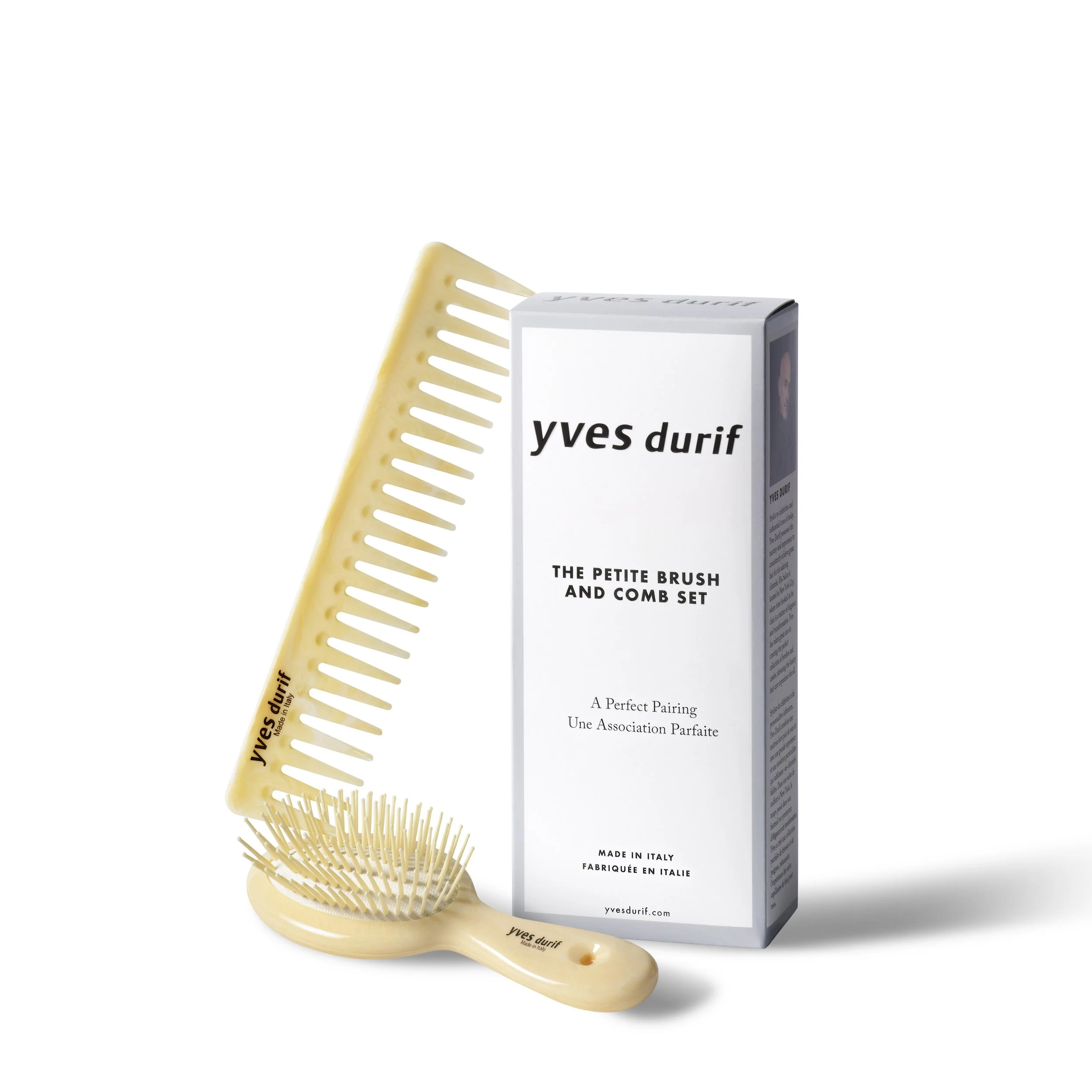 The Yves Durif Comb and Petite Brush — Yves Durif Salon